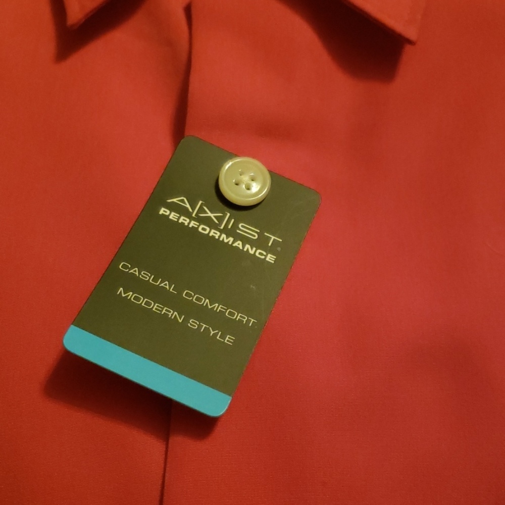 Axist sandwashed solid button down sz large - Picture 3 of 6